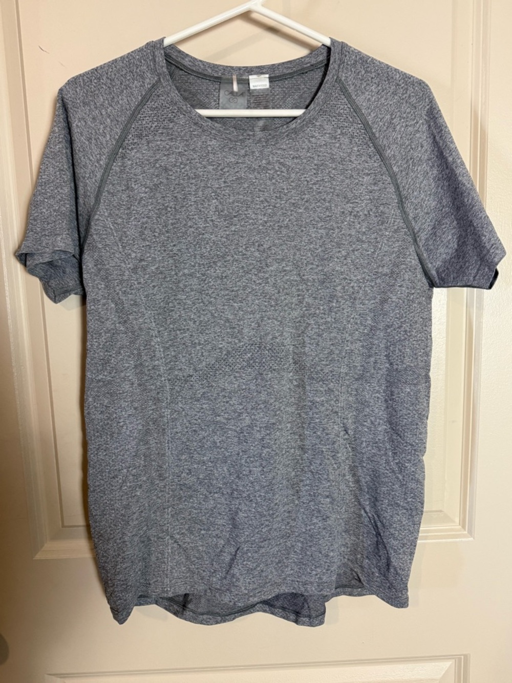 Calais Women’s Grey Heathered Performance Short-Sleeve Shirt